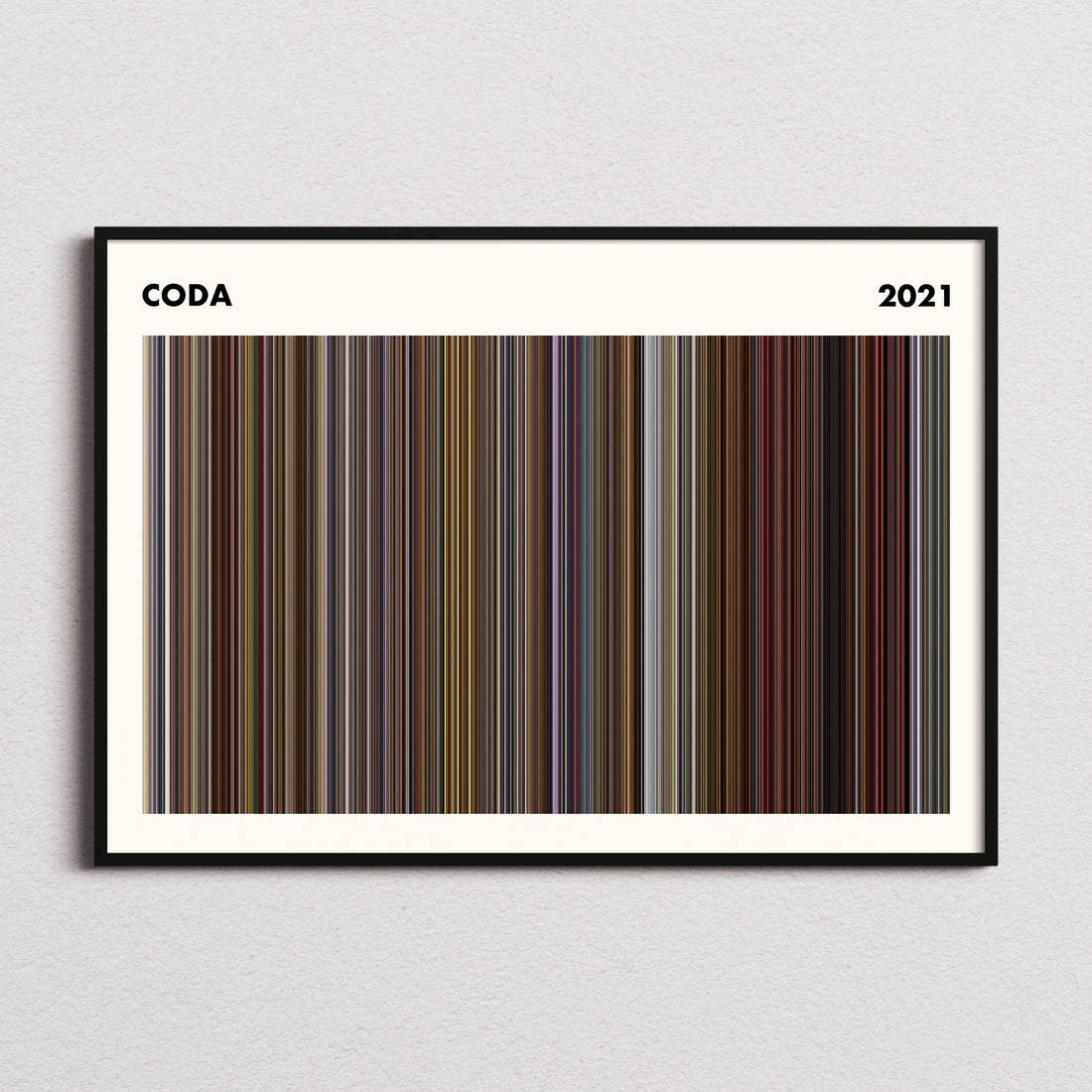 CODA Movie Barcode Poster - Simplified