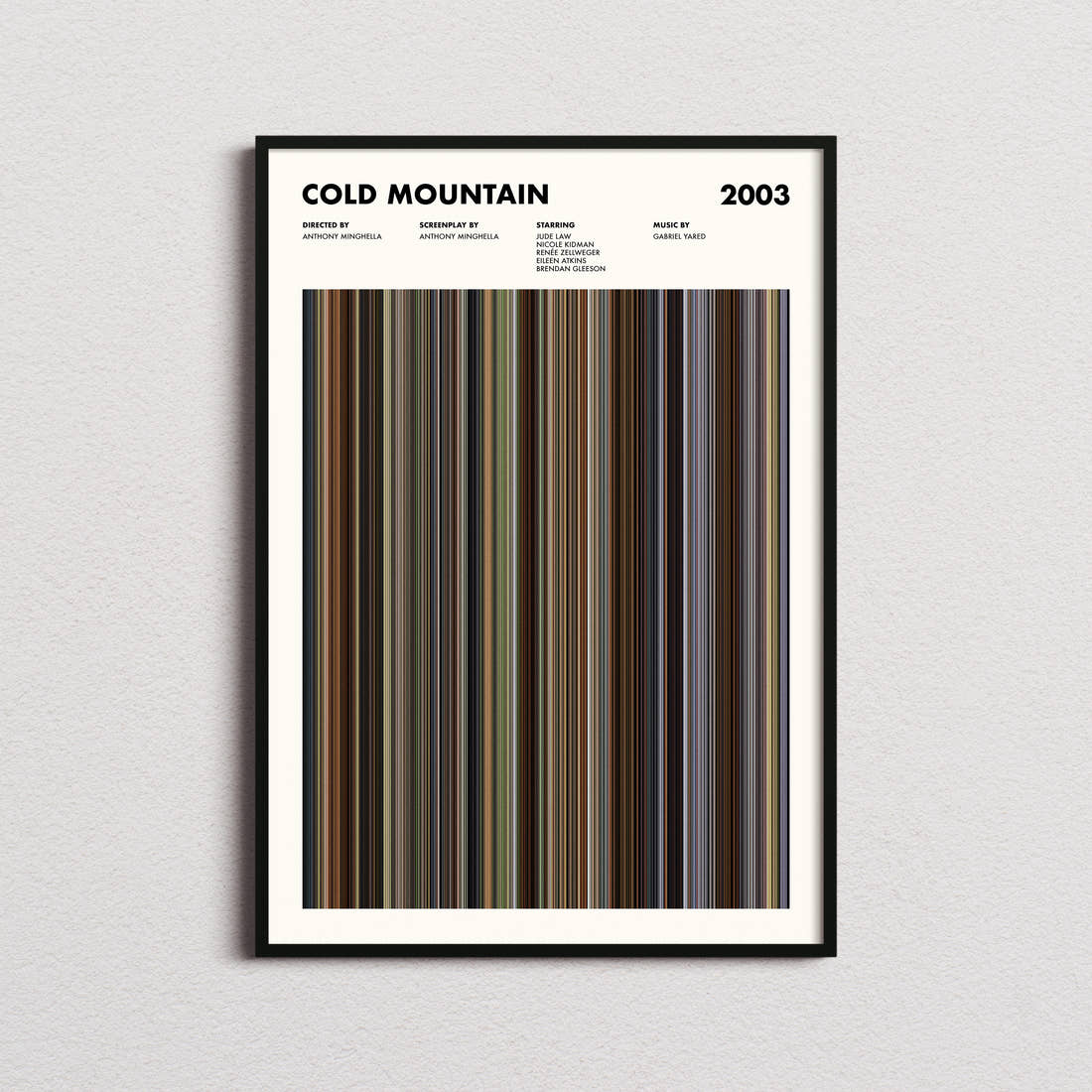 Cold Mountain Movie Barcode Poster