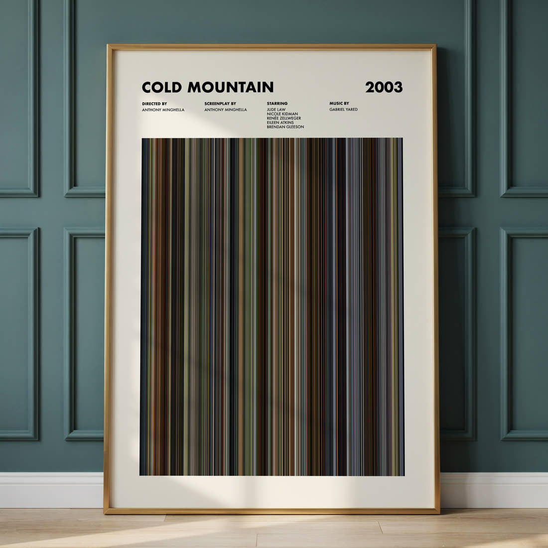 Cold Mountain Movie Barcode Poster