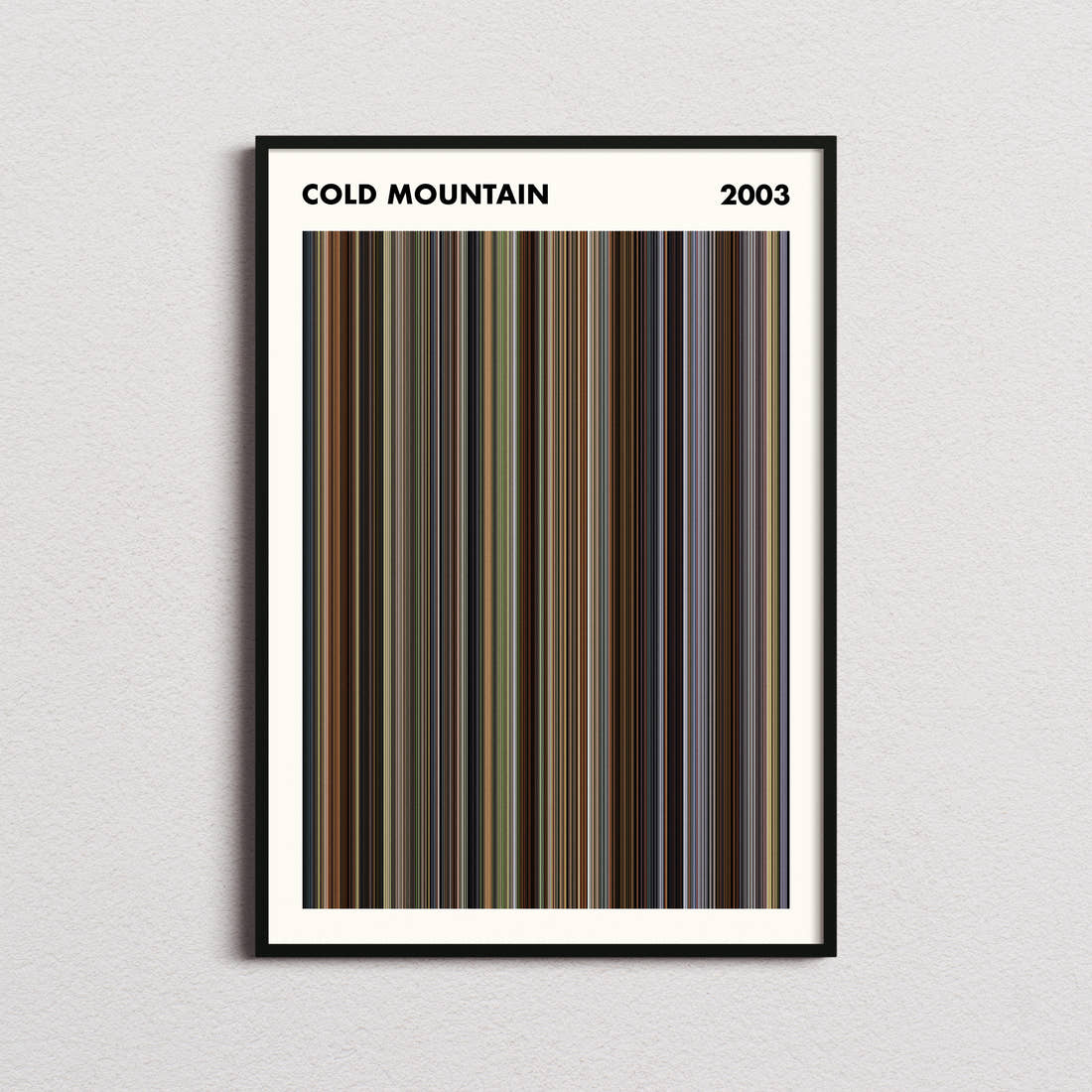 Cold Mountain Movie Barcode Poster - Simplified