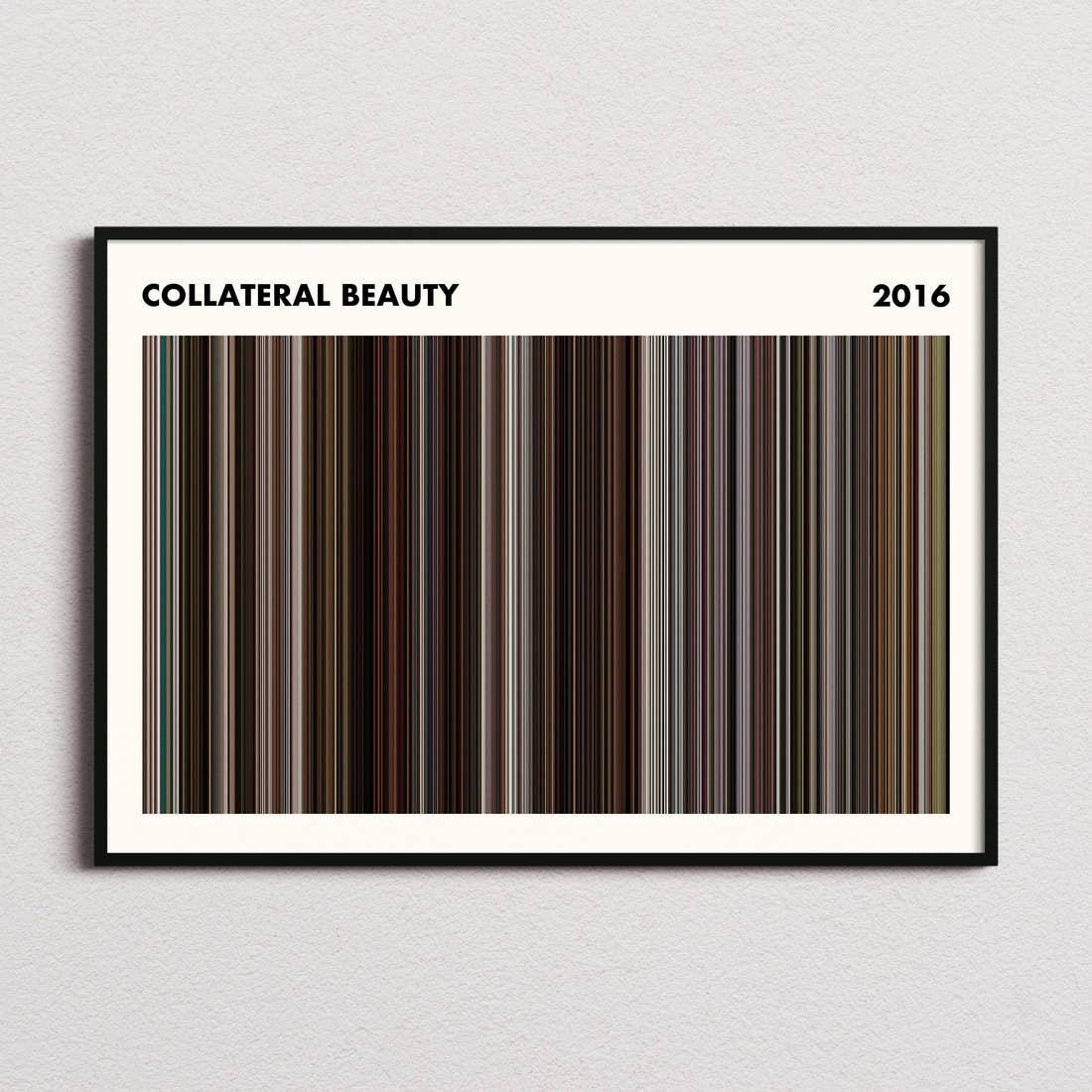 Collateral Beauty Movie Barcode Poster - Simplified