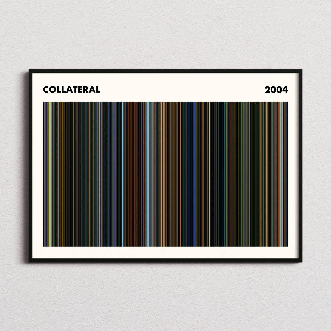 Collateral Movie Barcode Poster - Simplified
