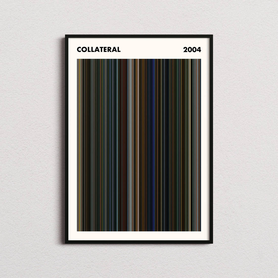 Collateral Movie Barcode Poster - Simplified