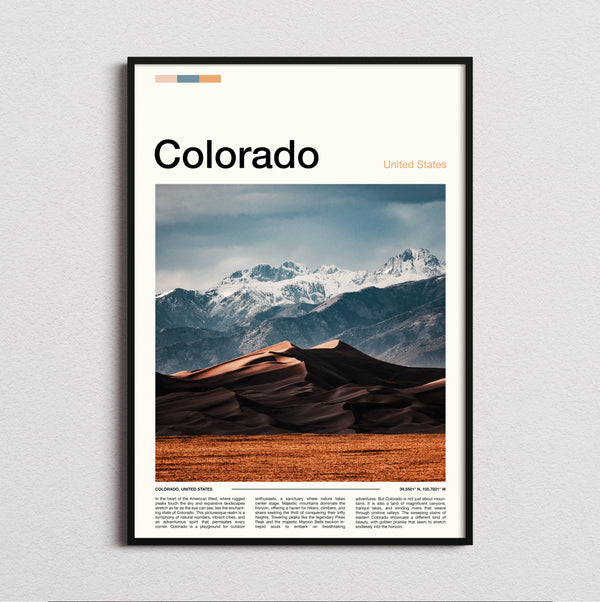 Colorado - Sand Dunes - Travel Print
