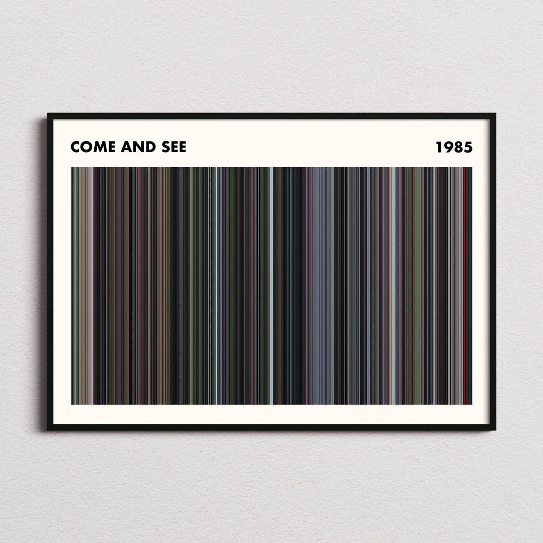 Come and See Movie Barcode Poster - Simplified
