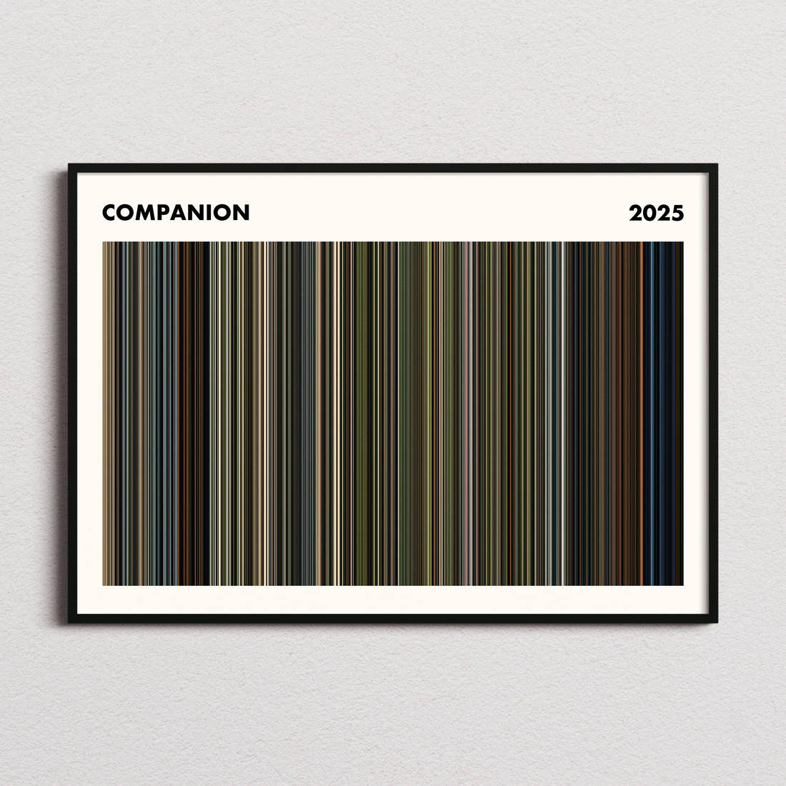 Companion Movie Barcode Poster - Simplified