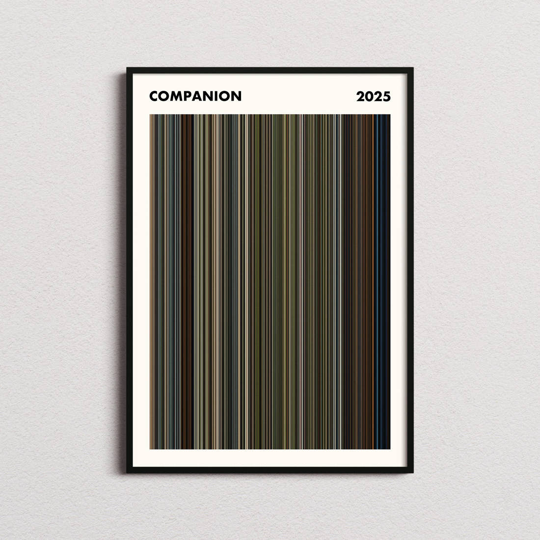 Companion Movie Barcode Poster - Simplified