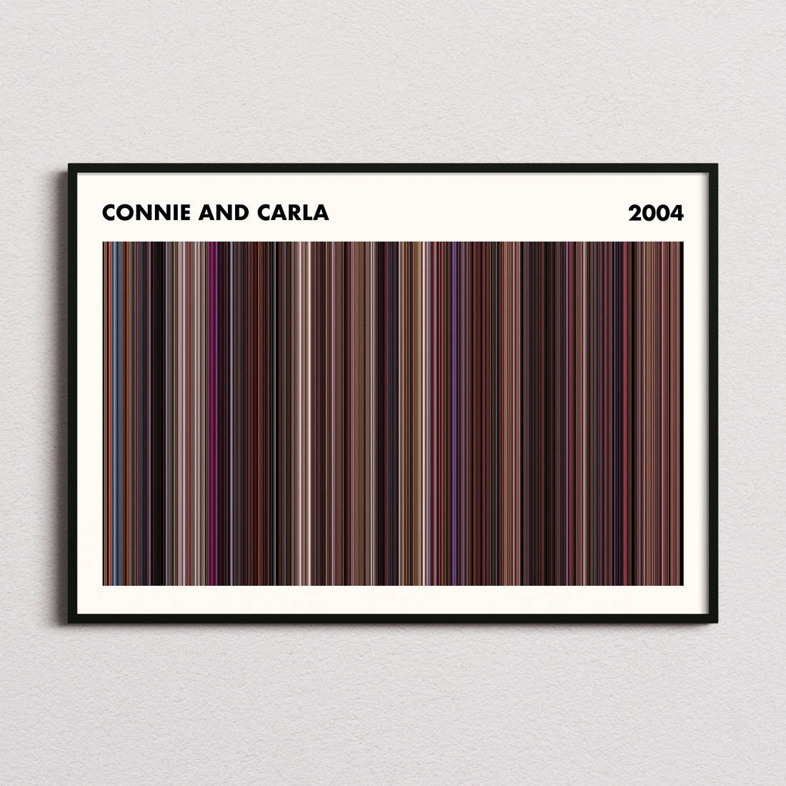 Connie and Carla Movie Barcode Poster - Simplified
