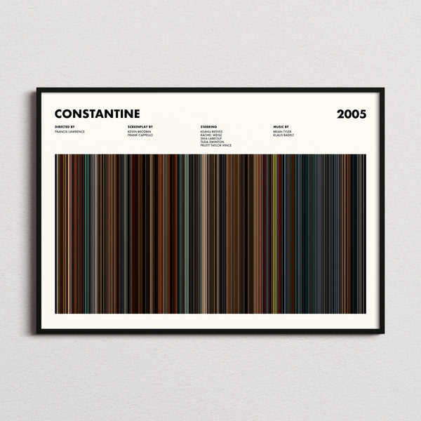 Constantine Movie Barcode Poster