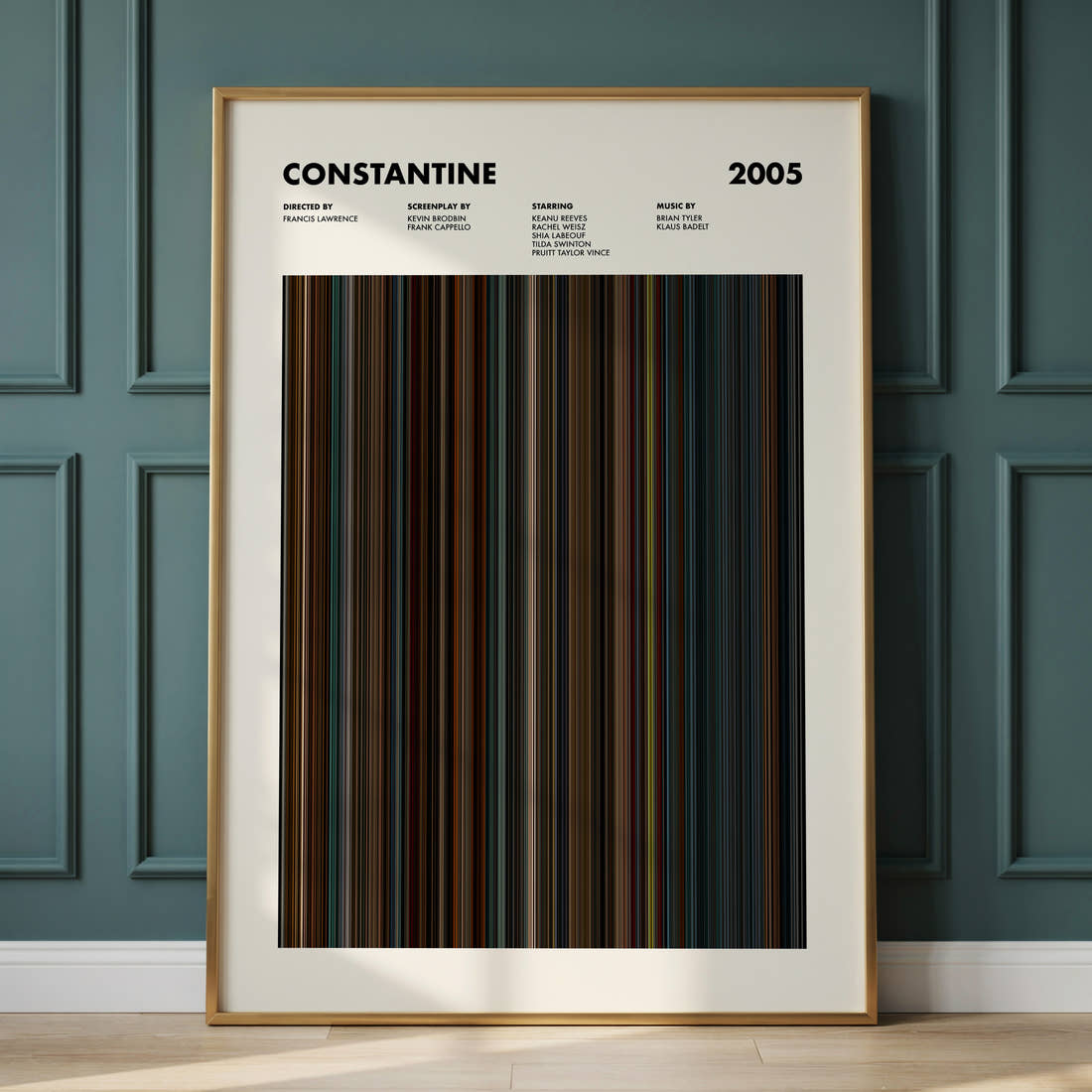Constantine Movie Barcode Poster