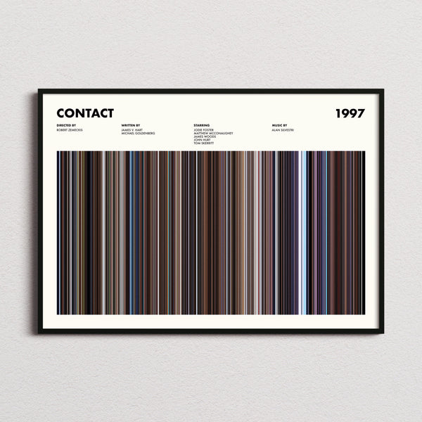 Contact Movie Barcode Poster