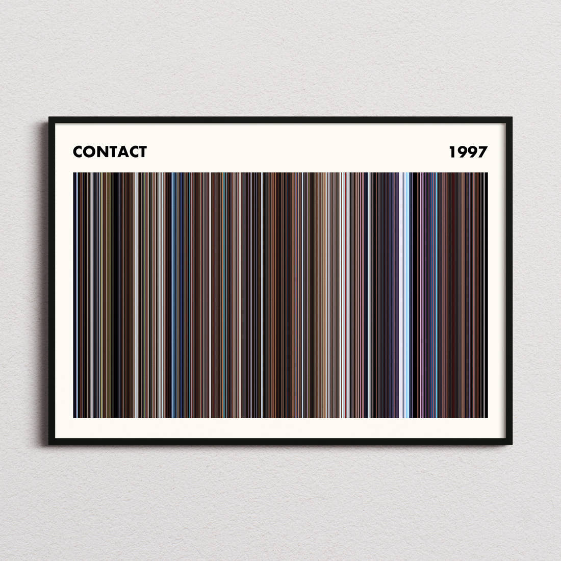 Contact Movie Barcode Poster - Simplified