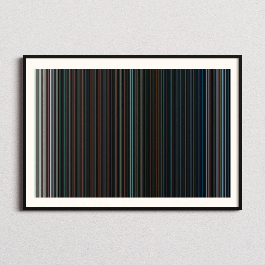 Control Movie Barcode Poster - Barcode Only