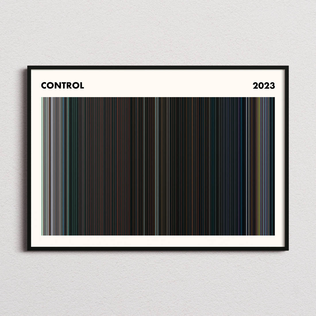 Control Movie Barcode Poster - Simplified