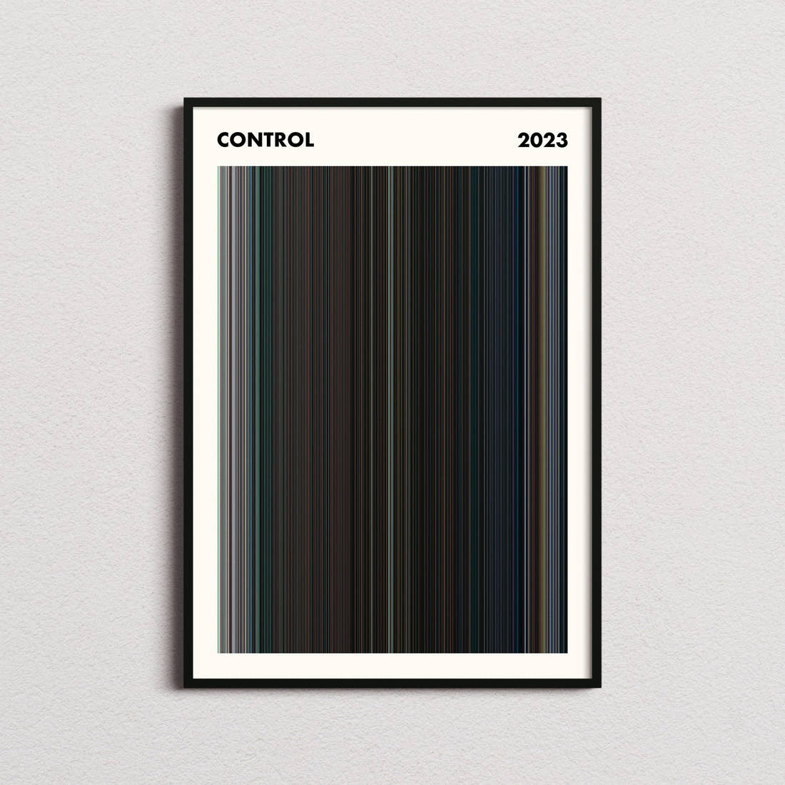 Control Movie Barcode Poster - Simplified
