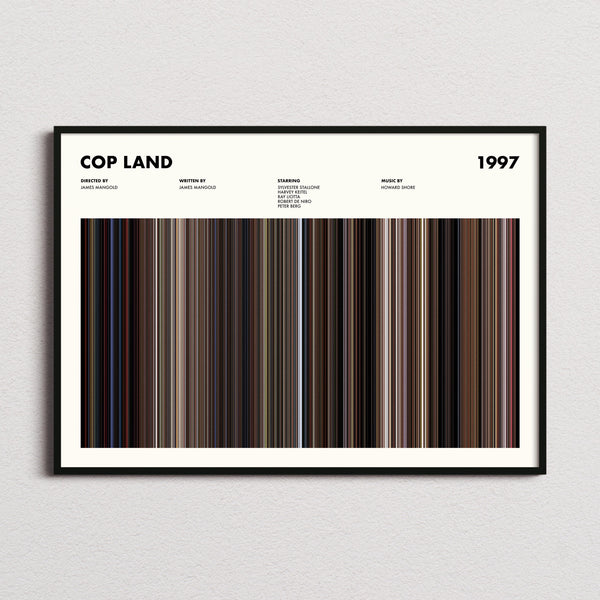 Cop Land Movie Barcode Poster