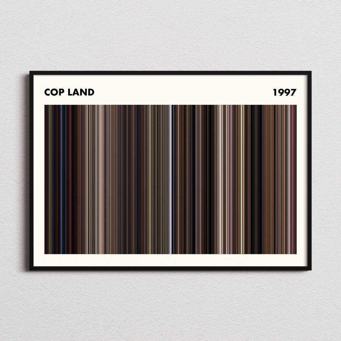 Cop Land Movie Barcode Poster - Simplified
