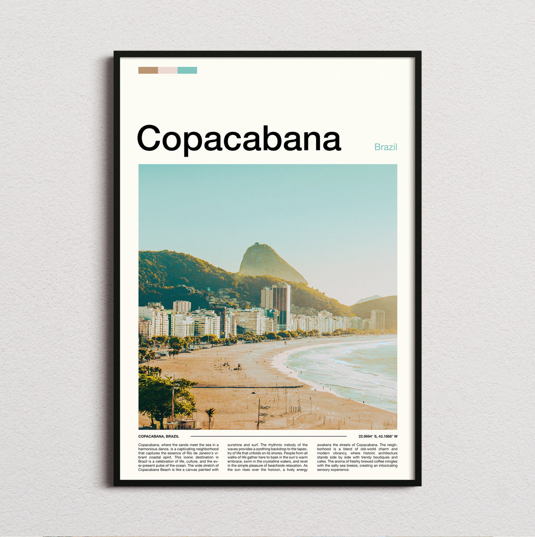 Copacabana - Sugarloaf Mountain - Travel Print