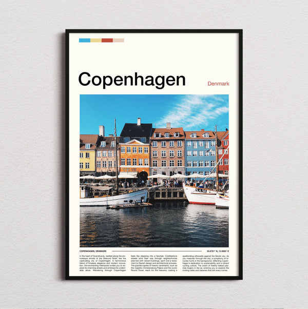 Copenhagen - Nyhavn Colourful Facades - Travel Print
