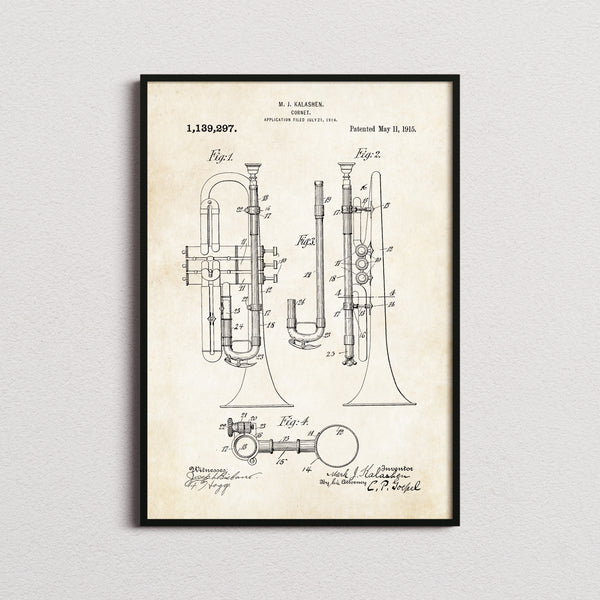 Cornet Patent Print