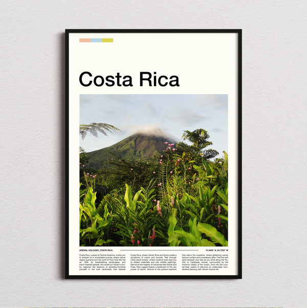 Costa Rica - Volcano Above The Jungle - Travel Print