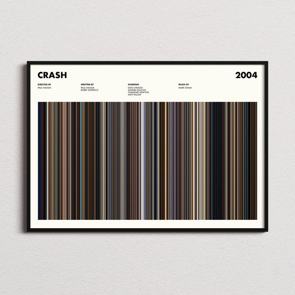 Crash (2004) Movie Barcode Poster