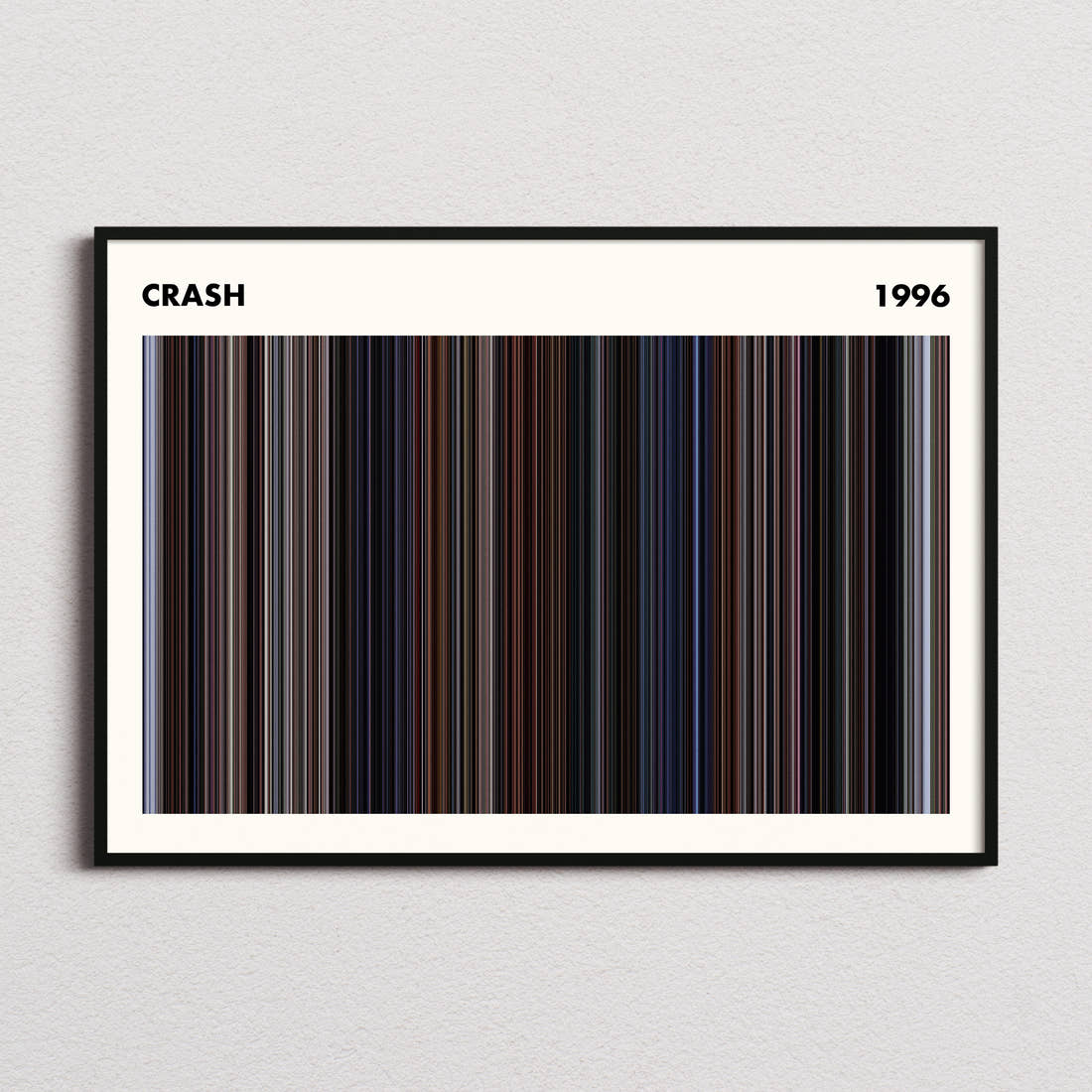Crash Movie Barcode Poster - Simplified
