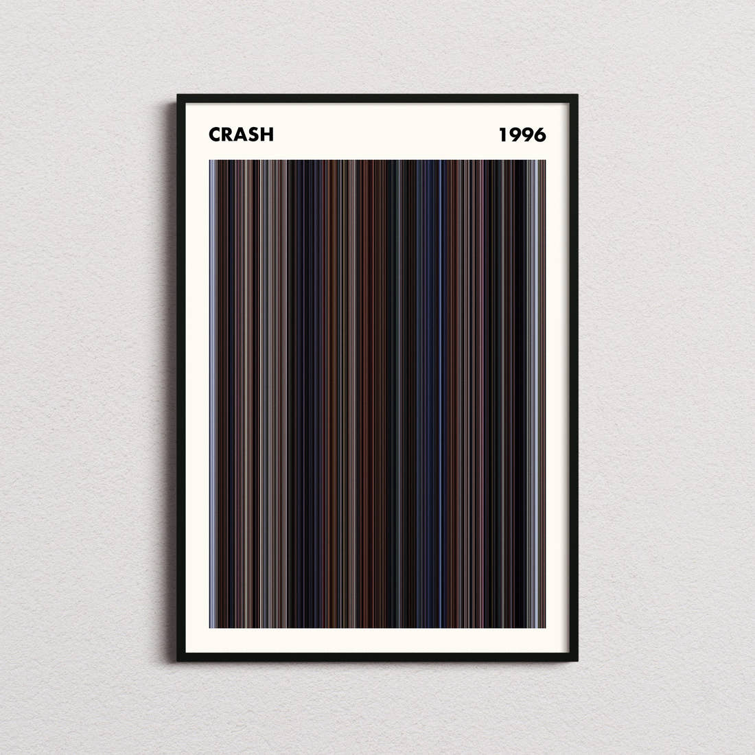 Crash Movie Barcode Poster - Simplified