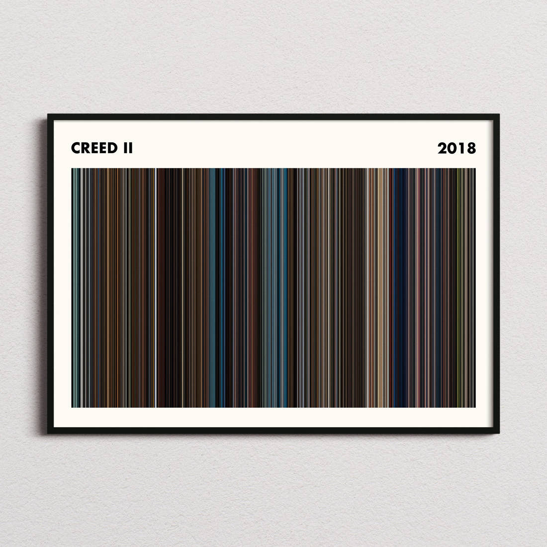 Creed 2 Movie Barcode Poster - Simplified