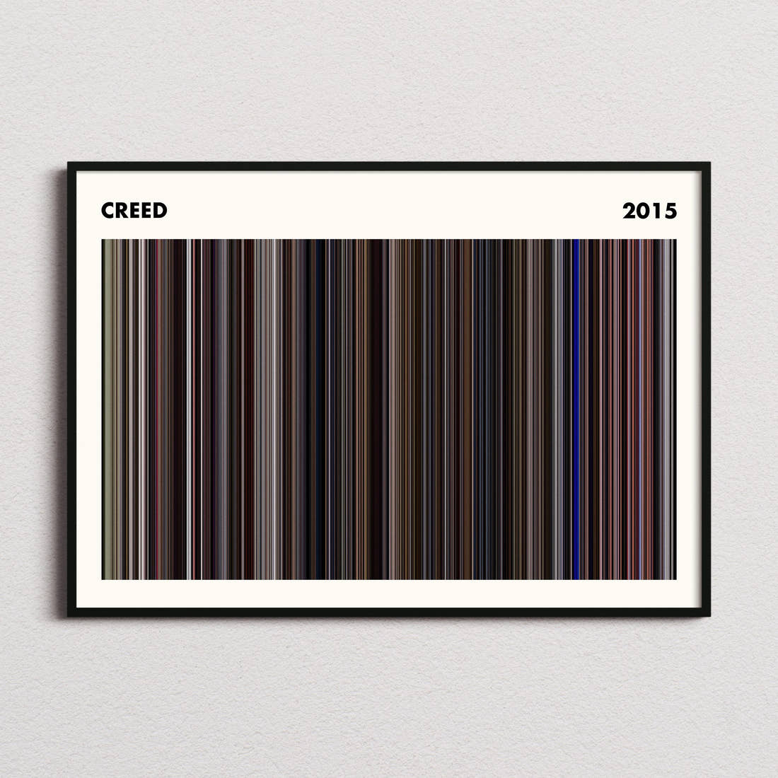 Creed Movie Barcode Poster - Simplified