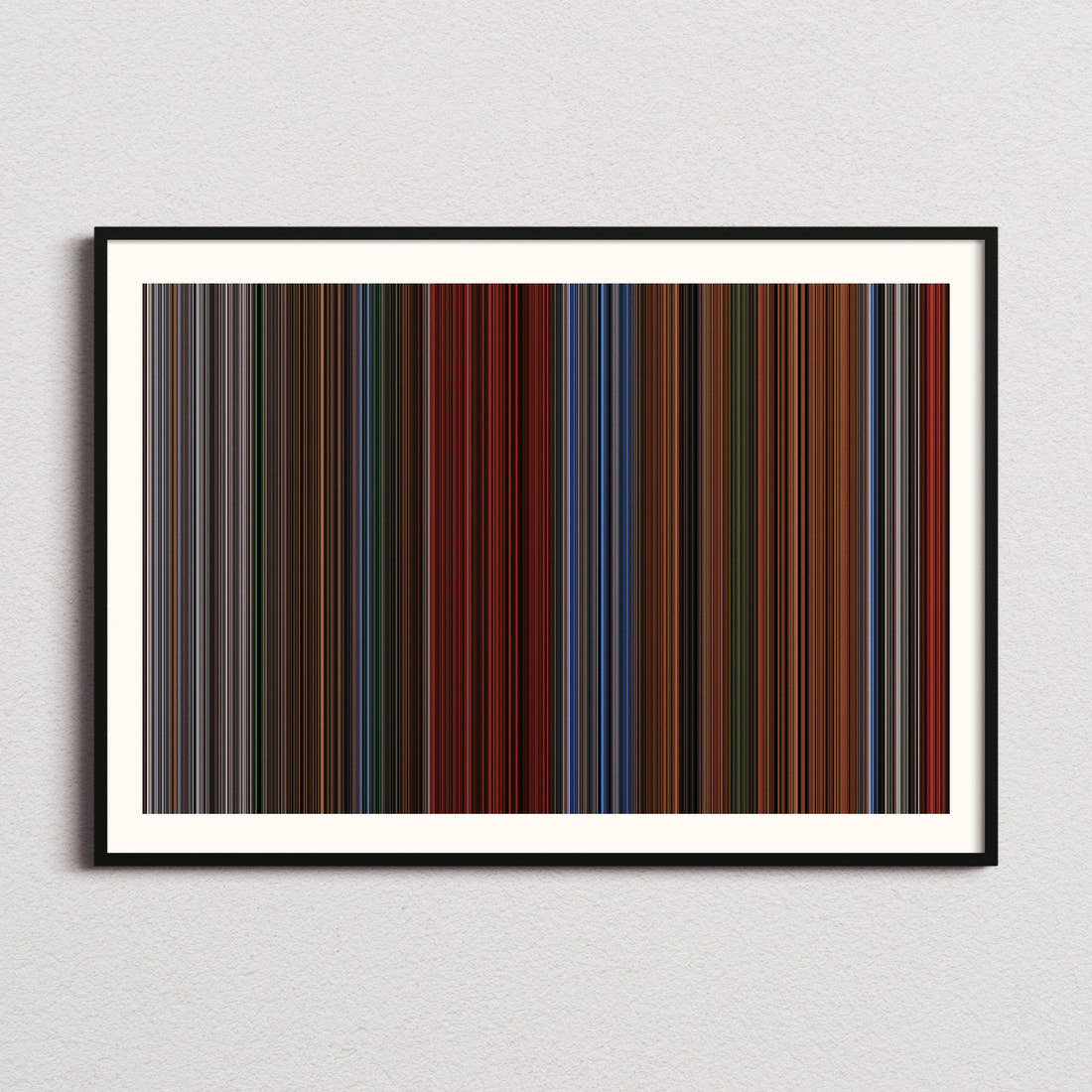 Cube Movie Barcode Poster - Barcode Only