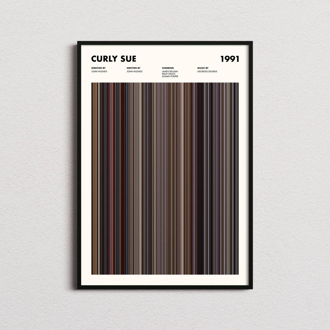 Curly Sue Movie Barcode Poster