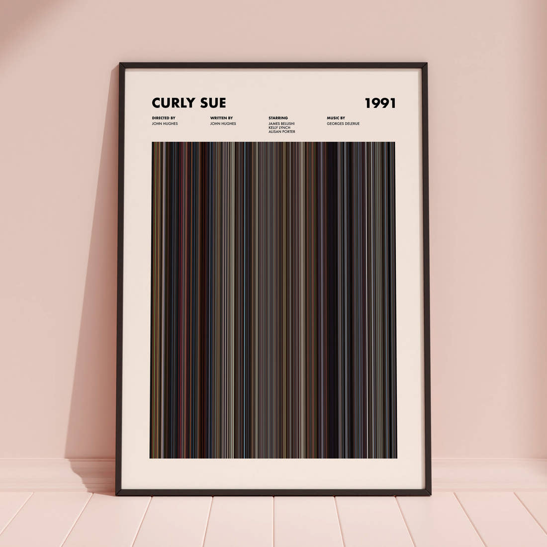 Curly Sue Movie Barcode Poster