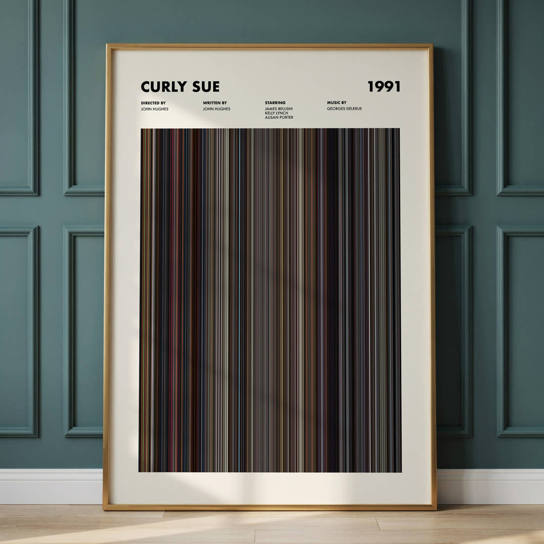 Curly Sue Movie Barcode Poster