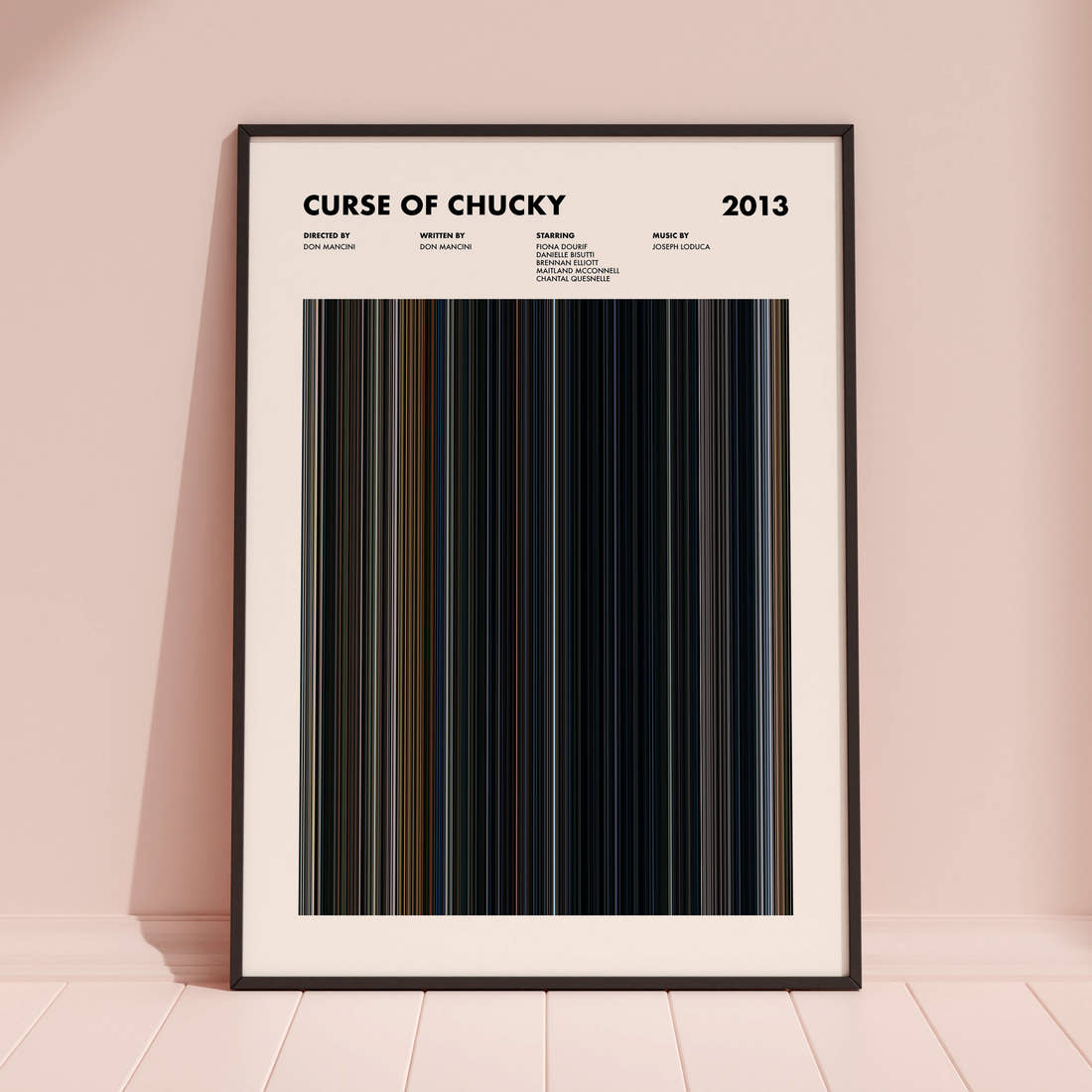 Curse of Chucky Movie Barcode Poster