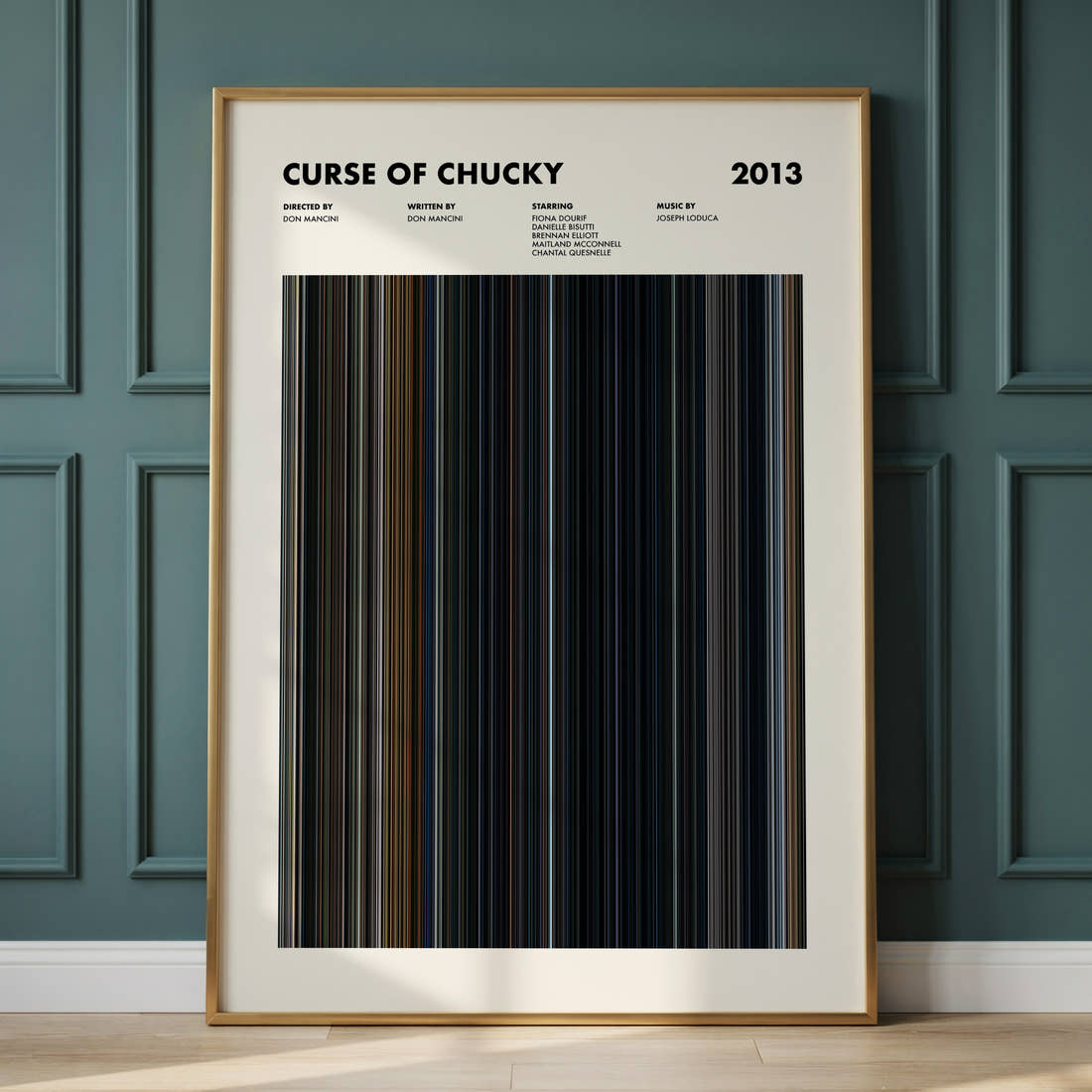 Curse of Chucky Movie Barcode Poster