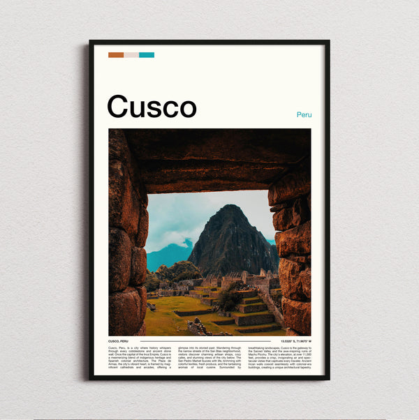 Cusco - Machu Picchu - Travel Print