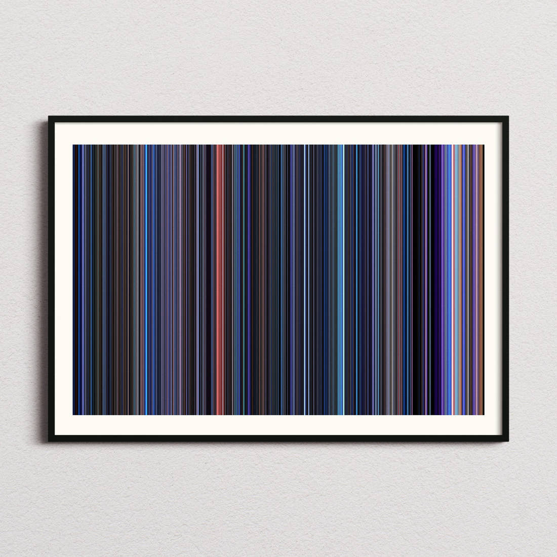 Custom Movie Barcode Poster - Barcode Only