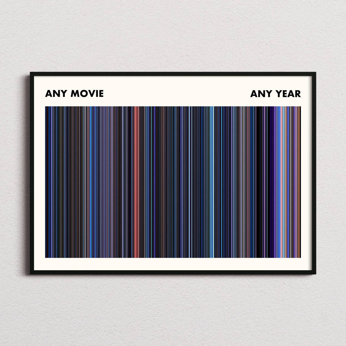 Custom Movie Barcode Poster - Simplified