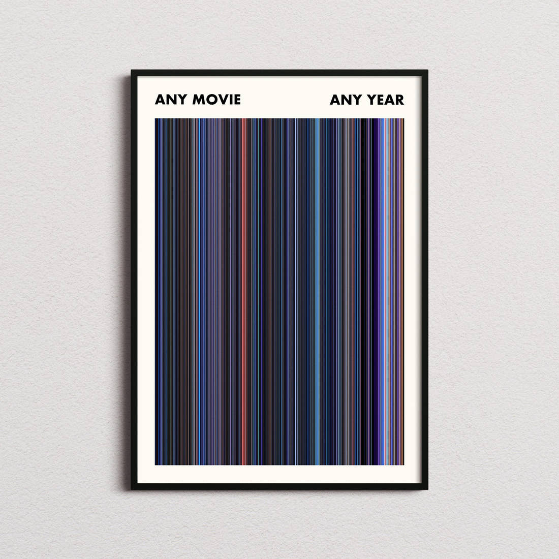Custom Movie Barcode Poster - Simplified