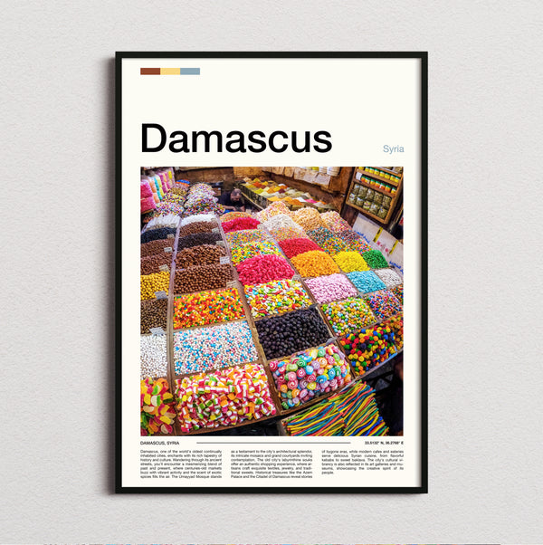 Damascus - Spice Market Stall - Travel Print