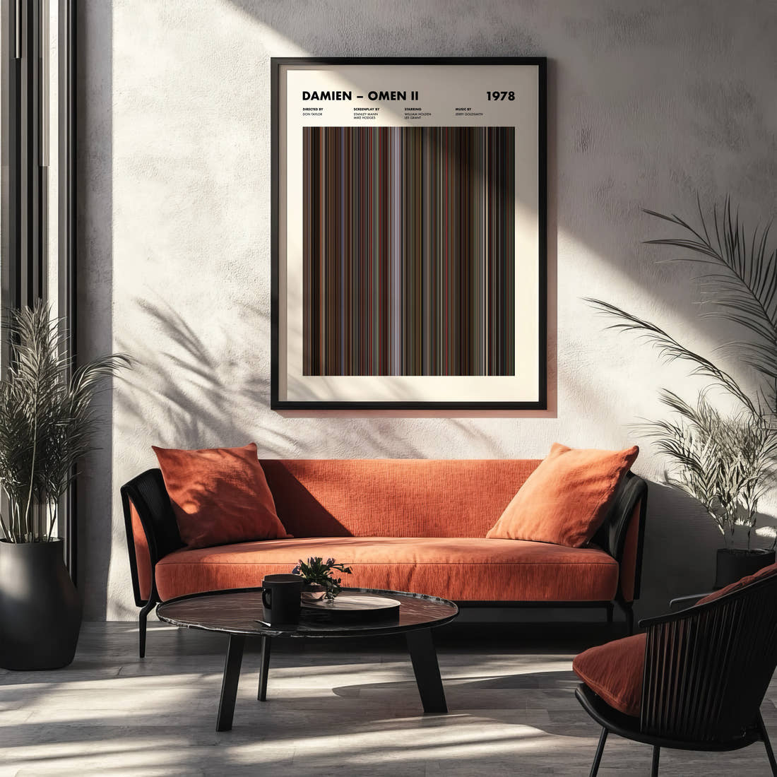 Damien – Omen II Movie Barcode Poster