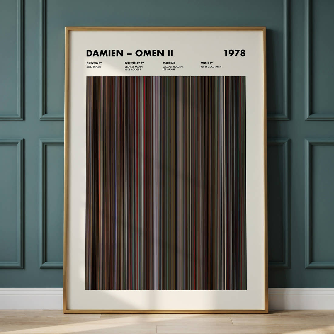 Damien – Omen II Movie Barcode Poster