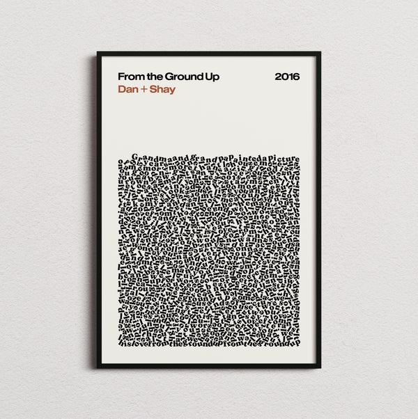 Dan + Shay From the Ground Up Lyric Print