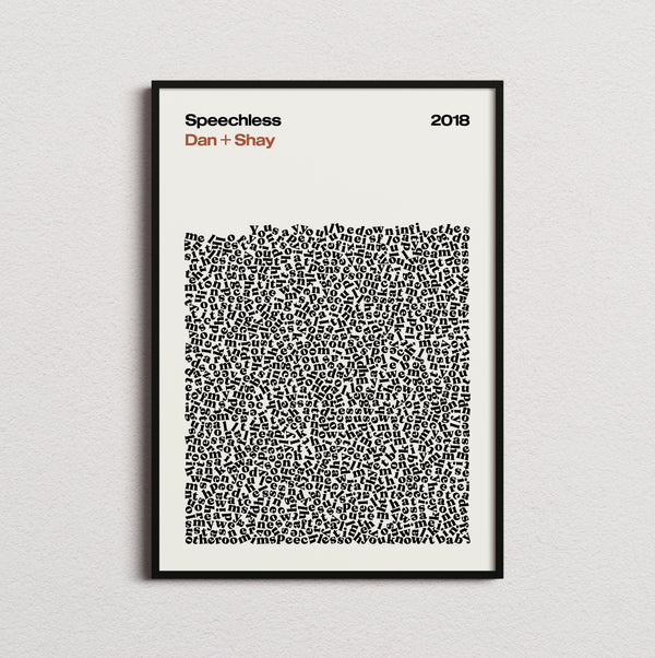 Dan + Shay Speechless Lyric Print