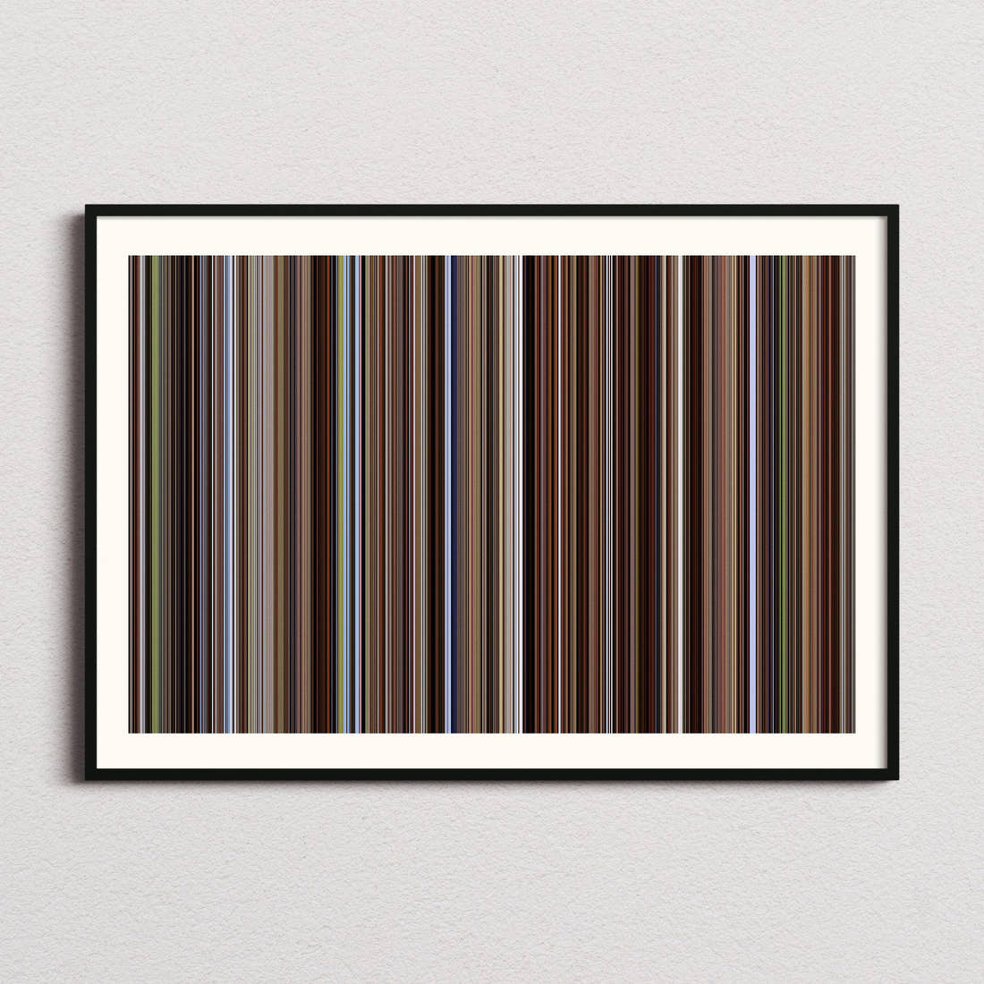 Dances With Wolves Movie Barcode Poster - Barcode Only