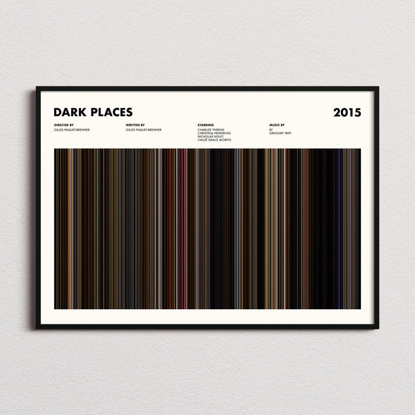 Dark Places Movie Barcode Poster