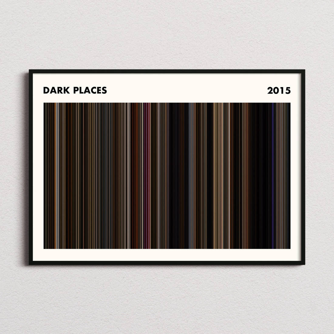 Dark Places Movie Barcode Poster - Simplified