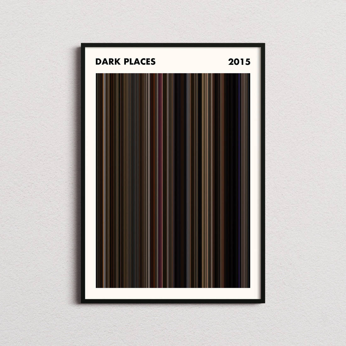 Dark Places Movie Barcode Poster - Simplified