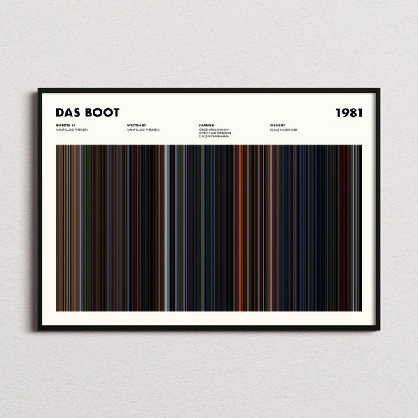 Das Boot Movie Barcode Poster